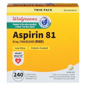 Walgreens Aspirin 81 mg Low Dose Tablets