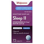 Walgreens Sleep II Nighttime Sleep-Aid Tablets