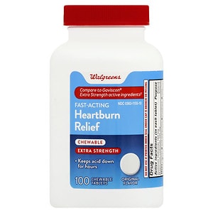 UPC 311917106229 product image for Walgreens Extra Strength Heartburn Antacid Chewable Tablets, 100 ea | upcitemdb.com