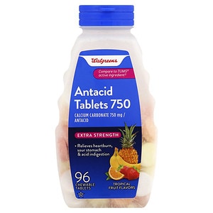 UPC 311917079714 product image for Walgreens Extra Strength Antacid Tablets, Tropical Fruit, 96 ea | upcitemdb.com