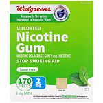 Walgreens Nicotine Gum, 2 mg, Mint