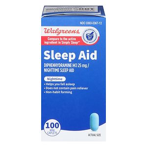 UPC 311917062983 product image for Walgreens Nighttime Sleep Aid Mini-Caplets, 100 ea | upcitemdb.com