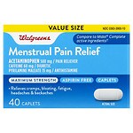 Walgreens Menstrual Relief Caplets