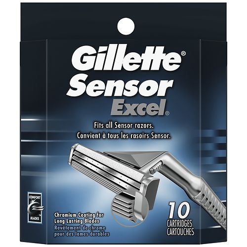 Gillette Sensor Excel, Refill Cartridges - 10 ea