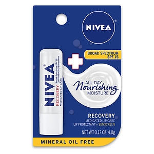 UPC 072140008178 product image for Nivea Lip Care A Kiss Of Recovery Medicated Lip Repair SPF 15, .17 oz | upcitemdb.com