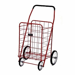 Easy Wheels Jumbo Shopping Cart, Red- 1 ea