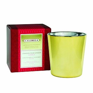 Caldrea Holiday Fragrance Candle, Crimson Pear Ginger