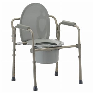 Nova Folding Commode with Elongated Seat