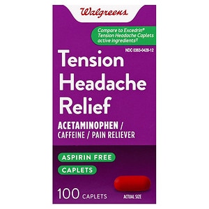 UPC 311917134925 product image for Walgreens Tension Headache Pain Reliever Coated Caplets, 100 ea | upcitemdb.com