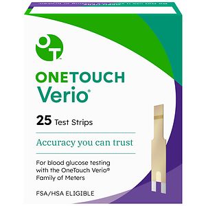 OneTouch Verio Test Strips- 25 ea