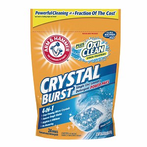 UPC 033200519133 product image for Arm & Hammer Crystal Burst Single Use Laundry Detergent Power Paks, 24 ea | upcitemdb.com