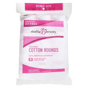 Studio 35 Cotton Rounds Textured 3Pk