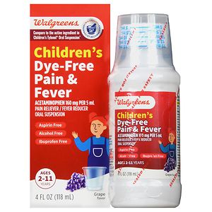 UPC 311917120843 product image for Walgreens Childrens Pain Reliever, Dye Free, Grape, 4 fl oz | upcitemdb.com