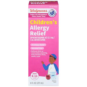 UPC 311917120577 product image for Walgreens Wal-Dryl Children's Allergy, Liquid, Cherry, 8 fl oz | upcitemdb.com