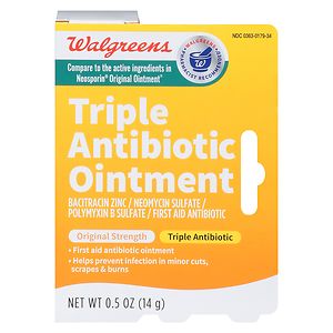 UPC 311917097527 product image for Walgreens Triple Antibiotic Ointment, .5 oz | upcitemdb.com