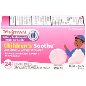 UPC 311917124087 product image for Walgreens Soothe Children'S Bubblegum Chewable Tablets, Bubble Gum, 24 ea | upcitemdb.com