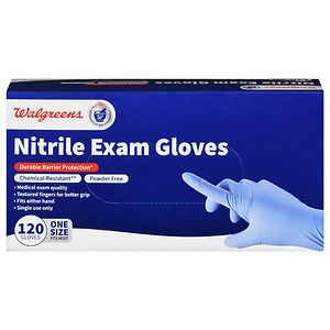 Walgreens Exam Glove Nitrile, Cobalt, One Size&nbsp;