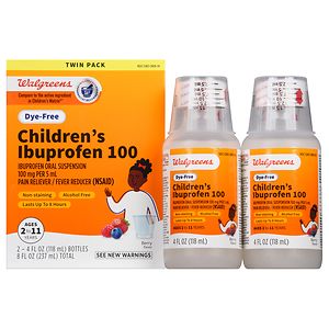 UPC 311917130088 product image for Walgreens Ibuprofen 100Mg Child Dye Free Berry Suspension 2 Pack, Berry, 4 fl oz | upcitemdb.com