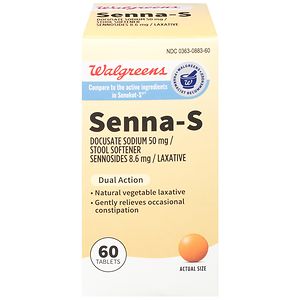 UPC 311917109138 product image for Walgreens Senna-S Vegitable Laxative Tablets, 60 ea | upcitemdb.com