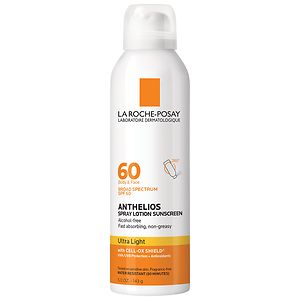 La Roche-Posay Anthelios Ultra Light Sunscreen Lotion Spray, SPF 60