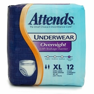 UPC 186679365968 product image for Attends Overnight Protective Underwear - Extra Large 58in - 68in, 48 ea | upcitemdb.com