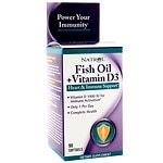 Natrol Fish Oil + Vitamin D3 Health & Immune Support, Softgels
