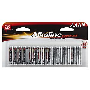 UPC 049022533585 product image for Walgreens Alkaline Supercell Batteries, AAA, 16 ea | upcitemdb.com