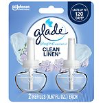 Glade PlugIns Scented Oil Refill, Clean Linen