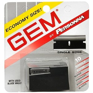 UPC 024500022119 product image for Personna Gem Stainless Steel Single Edge Razor Blades, 10 ea | upcitemdb.com