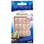 Broadway Nails Fast French Deceptions Glue-On Kit, Conceal, Short Length- 1 set