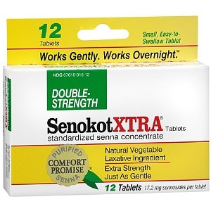 UPC 367618315125 product image for Senokot Xtra Natural Vegetable Laxative Tablets, 12 Each | upcitemdb.com