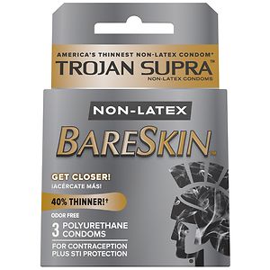 UPC 022600902201 product image for Trojan Supra Lubricated Premium Polyurethane Condoms, 3 Each | upcitemdb.com