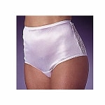 Wearever Women's Nylon and Lace Incontinence Panty, White, Small by 