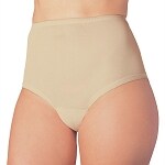 Wearever Reusable Women's Cotton Comfort Incontinence Panty, Small (Hip 35-37), Beige