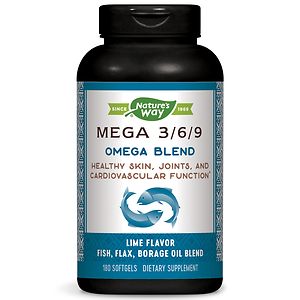 Nature's Way Mega 3/6/9 Omega Blend 1350 mg Dietary Supplement Softgels