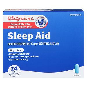 UPC 311917044606 product image for Walgreens Nighttime Sleep Aid Mini-Caplets, 24 Each | upcitemdb.com