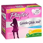 Playtex Gentle Glide Tampons, Unscented Multipack