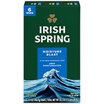 Irish Spring Deodorant Bath Bars Moisture Blast- 6 ea