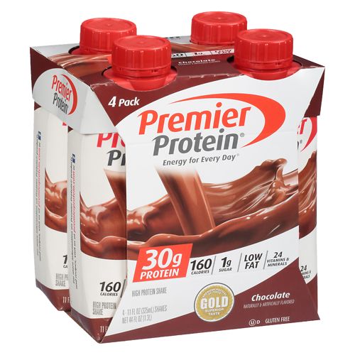 Premier Protein 30g Protein Shakes, 11 oz Cartons, 4 pk, Chocolate - 11 oz