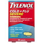 Tylenol Cold & Flu Caplets, Severe for Adults