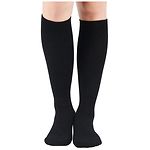 +MD Ultimate Travel Bamboo Compression Socks With Cushion- Black, Black, Medium