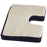 Rose Healthcare Coccyx Seat Cushion with Gelpad and Fleece Top- 1 ea
