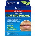 Quantum Health Lip Clear Invisible Cold Sore Bandage- 12 ea