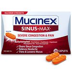 Mucinex Sinus-Max Severe Congestion Relief Caplets- 20 ea