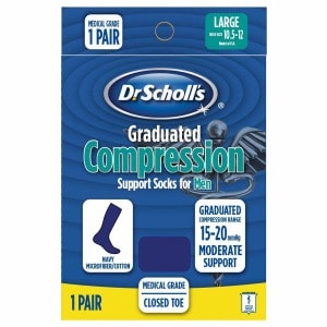 Dr. Scholl's Graduated Compression Support Socks for Men, 