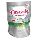 Cascade Platinum ActionPacs Dishwasher Detergent, Lemon Burst- 20 Each
