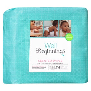 UPC 311917152127 product image for Well Beginnings Premium Baby Wipes Refill, Scented, 216 ea | upcitemdb.com