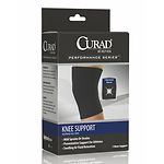 Curad Knee Support Neoprene Pull Over, Large, Black- 1 ea