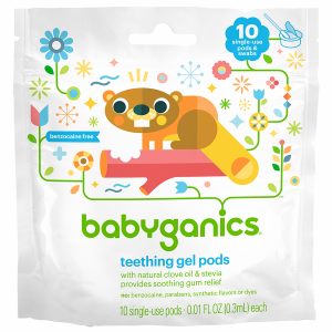 UPC 813277013693 product image for Babyganics Teething Gel Pods, 10 ea | upcitemdb.com