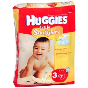 UPC 036000401615 product image for Huggies Little Snugglers Diapers Step 3 Jumbo, 3, 31 ea | upcitemdb.com